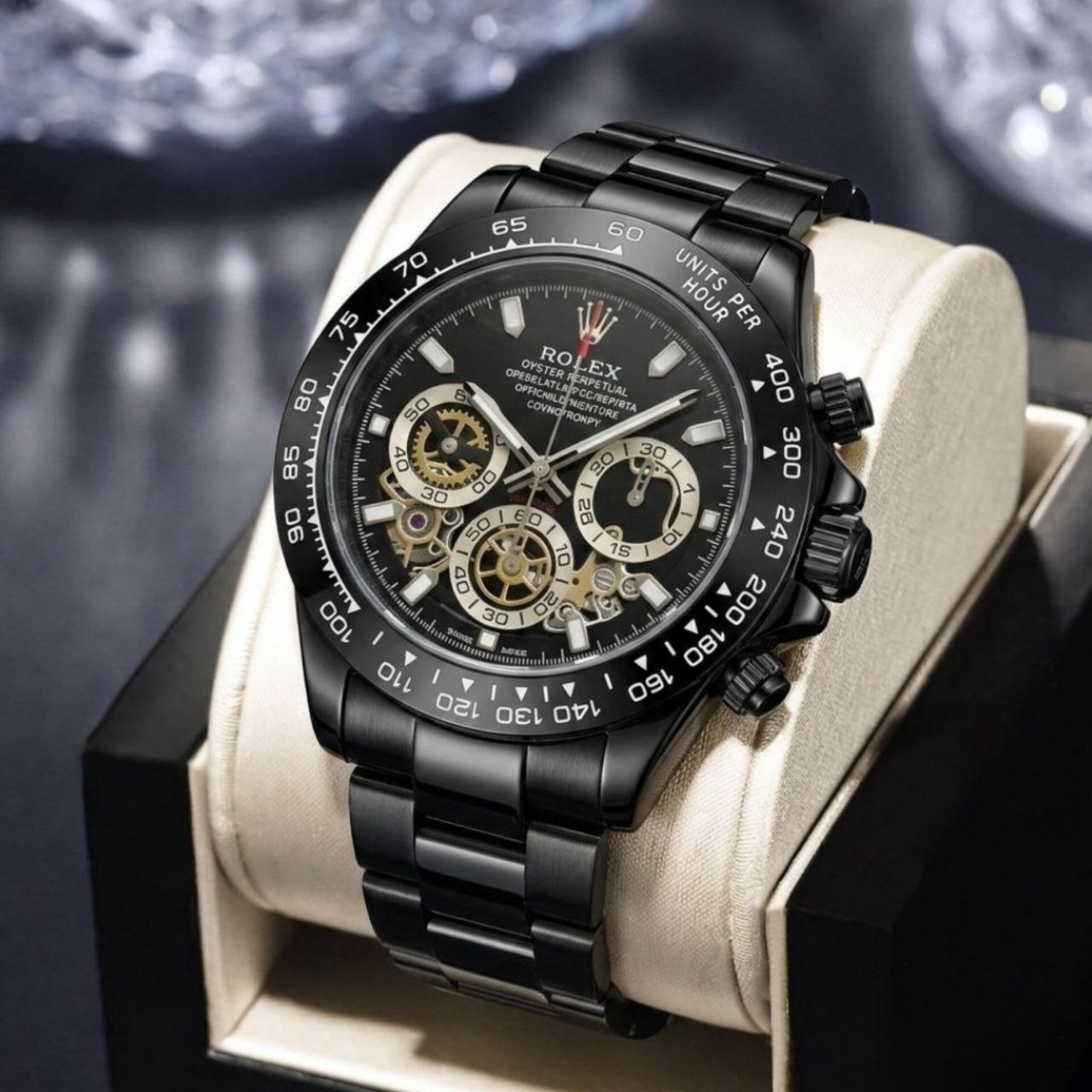 ساعت مچی مردانه رولکس Rolex دیتونا کرنوگراف Daytona بند استیل قاب کربنی